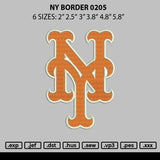 Ny Border 0205 Embroidery File 6 sizes