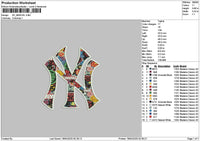 Ny Pattern 1804 Embroidery File 6 sizes