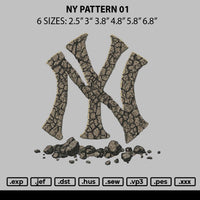 Ny Pattern 01 Embroidery File 6 sizes