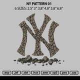 Ny Pattern 01 Embroidery File 6 sizes