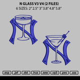 N Glass V3 V4 Embroidery 2 Files