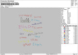 Names 0106 Embroidery File 6 sizes