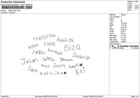 Names Line Embroidery File 6 sizes