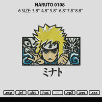 Naruto 0108 Embroidery File 6 sizes