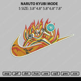 Naruto Kyubi Embroidery File 5 sizes