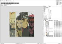 Narutofriends Embroidery File 6 sizes