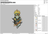 Naruto With Kurama Embroidery File 4 sizes