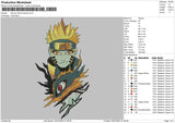 Naruto With Kurama Embroidery File 4 sizes