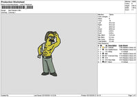 Simpson Ned Embroidery File 6 sizes