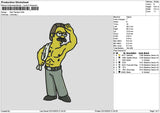 Simpson Ned Embroidery File 6 sizes