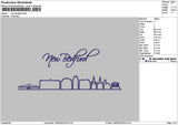 Bedfordtext Embroidery File 6 sizes