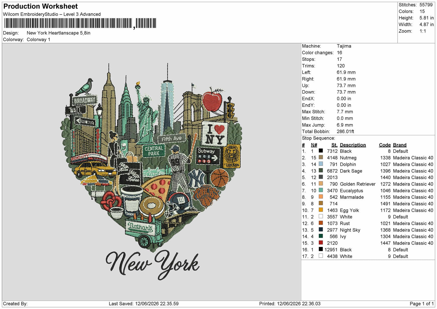 New York Text V1 Embroidery Machine Design File 6 sizes