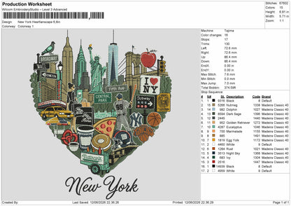 New York Text V1 Embroidery Machine Design File 6 sizes