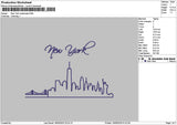 Newyork 1905 Embroidery File 6 sizes