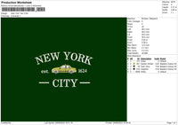 Ny Text 2206 Embroidery File 6 Sizes
