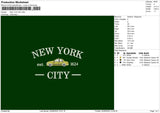 Ny Text 2206 Embroidery File 6 Sizes