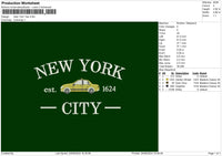Ny Text 2206 Embroidery File 6 Sizes