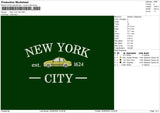 Ny Text 2206 Embroidery File 6 Sizes