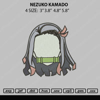 Nezuko Kamado Embroidery File 4 size