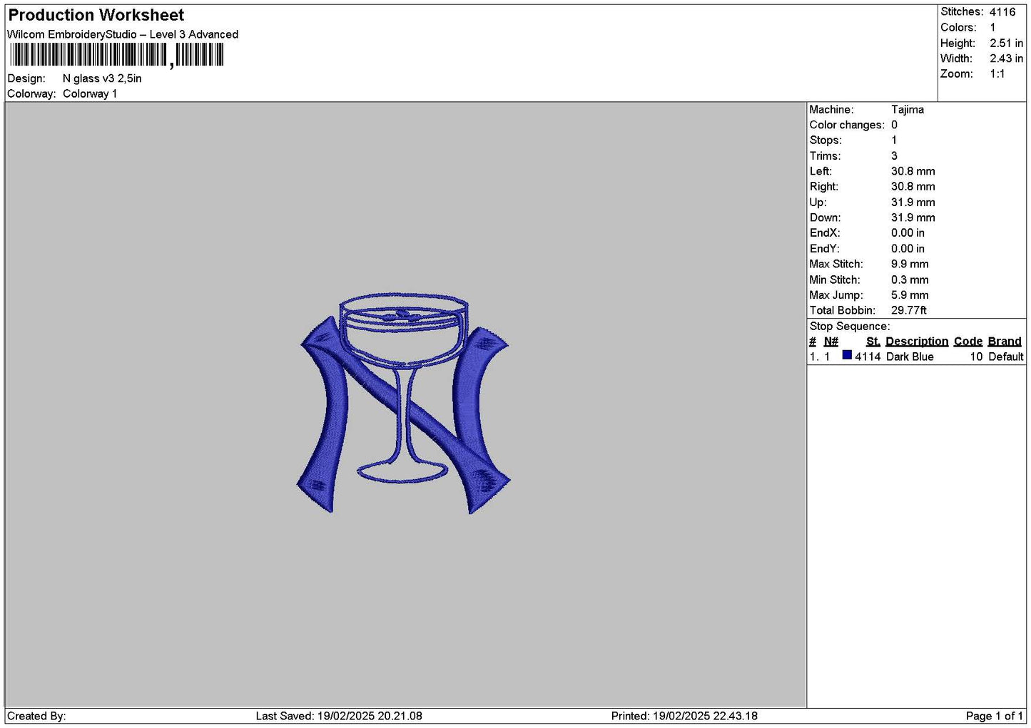 N Glass V3 V4 Embroidery 2 Files