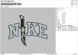 Nike Knife Embroidery File 4 sizes