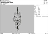 Mask1101 Embroidery File 6 sizes