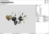 Mickeyhalloween Night Embroidery File 6 sizes