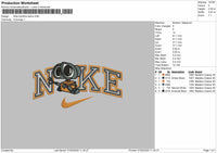Nike 2outline Wall-E Embroidery File 6 Sizes