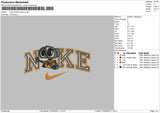 Nike 2outline Wall-E Embroidery File 6 Sizes