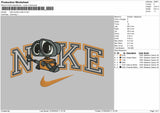 Nike 2outline Wall-E Embroidery File 6 Sizes