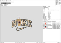 Nike Coffee 1807 Embroidery File 6 sizes