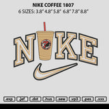 Nike Coffee 1807 Embroidery File 6 sizes