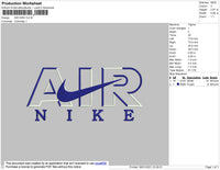 Nike Air Embroidery File 6 size