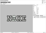 Nike Alien 02 Embroidery File 6 sizes