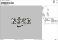 Nike Anchor Embroidery File 6 Sizes