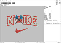 Nike Archery Embroidery File 6 sizes