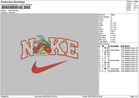 Nike Ariel 02 Embroidery File 6 sizes