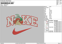 Nike Ariel 02 Embroidery File 6 sizes