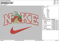 Nike Ariel 02 Embroidery File 6 sizes