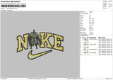 Nike Batman 0108 Embroidery File 6 sizes