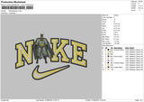 Nike Batman 0108 Embroidery File 6 sizes