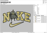 Nike Batman 0108 Embroidery File 6 sizes