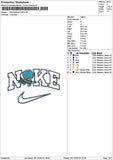 Nike Batman Chibi Embroidery File 6 sizes