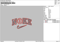 Nike Berserk 1911 Embroidery File 6 sizes