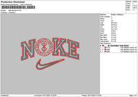 Nike Berserk 1911 Embroidery File 6 sizes