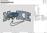 Nike Car 2909 Embroidery File 6 sizes