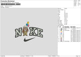 Nike Carl V03 Embroidery File 6 sizes