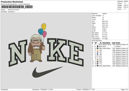 Nike Carl V03 Embroidery File 6 sizes