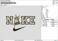 Nike Cat 2204 Embroidery File 6 sizes