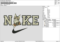 Nike Cat 2204 Embroidery File 6 sizes